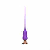 Фиолетовый тонкий стимулятор Nipple Vibrator - 23 см. - I-MOON - купить с доставкой в Новомосковске