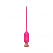 Розовый тонкий стимулятор Nipple Vibrator - 23 см. - I-MOON - купить с доставкой в Новомосковске