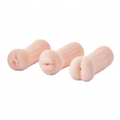 Набор из 3 мастурбаторов The Girl Next Door Tina - Dream Toys - в Новомосковске купить с доставкой