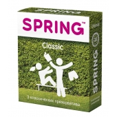Классические презервативы SPRING CLASSIC - 3 шт. - SPRING - купить с доставкой в Новомосковске