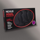 Набор из 3 массажеров простаты чёрного цвета NEXUS ANAL STARTER KIT - Nexus Range - в Новомосковске купить с доставкой
