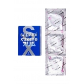 Розовые презервативы Sagami Xtreme FEEL FIT 3D - 3 шт. - Sagami - купить с доставкой в Новомосковске