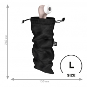 Черный мешочек для хранения игрушек Treasure Bag L - Satisfyer - купить с доставкой в Новомосковске