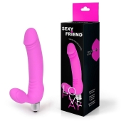 Розовый безремневой страпон Sexy Friend - 1137 - купить с доставкой в Новомосковске
