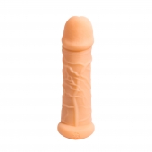 Телесный фаллоудлинитель Extra Size Bubbles - 15,5 см. - Lola Games - в Новомосковске купить с доставкой