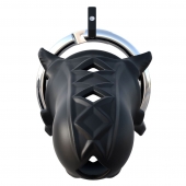 Черный замок верности Extreme Silicone Cock Blocker - Pipedream - купить с доставкой в Новомосковске