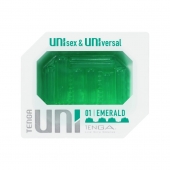 Зеленый мастурбатор-стимулятор Tenga Uni Emerald - Tenga - в Новомосковске купить с доставкой