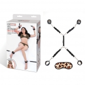 Леопардовая фиксация на матрас для рук и ног Classic Bedspreader - Lux Fetish - купить с доставкой в Новомосковске