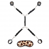 Леопардовая фиксация на матрас для рук и ног Classic Bedspreader - Lux Fetish - купить с доставкой в Новомосковске