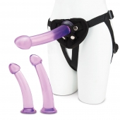 Тренировочный набор с тремя насадками Pegging Training Set - Lux Fetish - купить с доставкой в Новомосковске