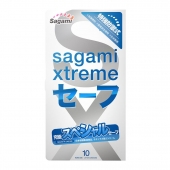Презервативы Sagami Xtreme Ultrasafe с двойным количеством смазки - 10 шт. - Sagami - купить с доставкой в Новомосковске