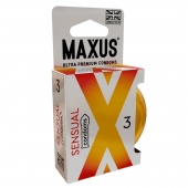 Презервативы анатомической формы Maxus Sensual - 3 шт. - Maxus - купить с доставкой в Новомосковске