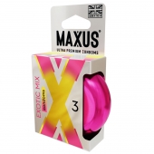 Ароматизированные презервативы Maxus Exotic Mix - 3 шт. - Maxus - купить с доставкой в Новомосковске
