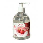 Лубрикант на водной основе Love Protection Raspberry с ароматом малины - 300 мл. - Lola Games - купить с доставкой в Новомосковске