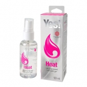 Возбуждающая силиконовая вагинальная смазка Yes Heat - 50 мл. - Sitabella - купить с доставкой в Новомосковске