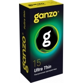Прозрачные ультратонкие презервативы Ganzo Ultra thin - 15 шт. - Ganzo - купить с доставкой в Новомосковске