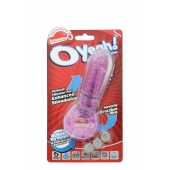 Фиолетовое эрекционное кольцо с вибрацией и пальчиком OYEAH PURPLE - Screaming O - в Новомосковске купить с доставкой