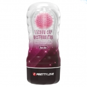 Прозрачный текстурированный мастурбатор Vacuum Cup Masturbator Black Hole - Baile - в Новомосковске купить с доставкой