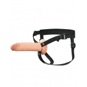 Полый страпон на ремнях 8’’ Hollow Silicone Strap-on - Pipedream - купить с доставкой в Новомосковске