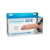 Полый страпон на ремнях 6’’ Hollow Silicone Strap-on - Pipedream - купить с доставкой в Новомосковске