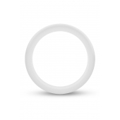 Белое люминесцентное эрекционное кольцо Silicone Glo Cock Ring - Blush Novelties - в Новомосковске купить с доставкой