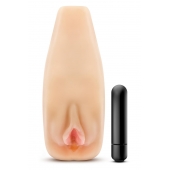 Мастурбатор-вагина с вибрацией Soft   Wet Natasha Realistic Beige Masturbator - Blush Novelties - в Новомосковске купить с доставкой