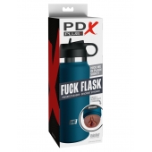 Смуглый мастурбатор-вагина в синей колбе F*ck Flask - Pipedream - в Новомосковске купить с доставкой