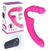 Розовый безремневой страпон Straples Strap-On Dildo - Erokay - купить с доставкой в Новомосковске