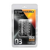 Прозрачная насадка с шипами и шишечками STAY HARD COCK SLEEVE 03 CLEAR - Blush Novelties - в Новомосковске купить с доставкой