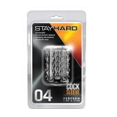 Прозрачная насадка с бороздками STAY HARD COCK SLEEVE 04 CLEAR - Blush Novelties - в Новомосковске купить с доставкой