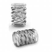 Прозрачная насадка с объёмными чёрточками STAY HARD COCK SLEEVE 06 CLEAR - Blush Novelties - в Новомосковске купить с доставкой