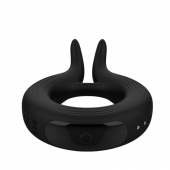 Черное эрекционное кольцо Marry Me Rechargeable Vibrating Cockring - Adrien Lastic - в Новомосковске купить с доставкой