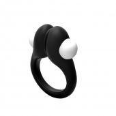 Черное эрекционное кольцо Zippy Vibrating Ring With Bullet - Adrien Lastic - в Новомосковске купить с доставкой