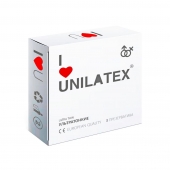 Ультратонкие презервативы Unilatex Ultra Thin - 3 шт. - Unilatex - купить с доставкой в Новомосковске