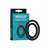 Черное двойное эрекционное кольцо Nexus Enduro Double - Nexus Range - в Новомосковске купить с доставкой