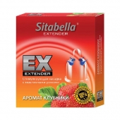 Стимулирующая насадка Sitabella Extender  Клубника - Sitabella - купить с доставкой в Новомосковске