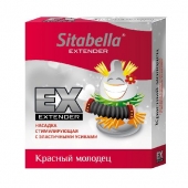 Стимулирующая насадка Sitabella Extender  Красный молодец - Sitabella - купить с доставкой в Новомосковске