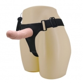 Реалистичный страпон-фаллоимитатор на трусиках Ultra Passionate Harness - 15 см. - Baile - купить с доставкой в Новомосковске