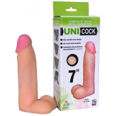 Фаллическая насадка Харнесс UNICOCK 7  - 19 см. - LOVETOY (А-Полимер) - купить с доставкой в Новомосковске