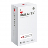 Ультратонкие презервативы Unilatex Ultra Thin - 12 шт. + 3 шт. в подарок - Unilatex - купить с доставкой в Новомосковске
