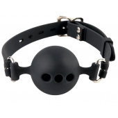 Силиконовый кляп-шар с отверстиями для дыхания Silicone Breathable Ball Gag Small - Pipedream - купить с доставкой в Новомосковске