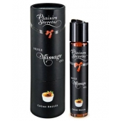 Массажное масло с ароматом крем брюле Huile de Massage Gourmande Creme Brulée - 59 мл. - Plaisir Secret - купить с доставкой в Новомосковске