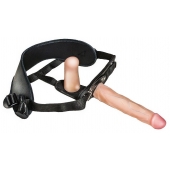 Женский страпон с вагинальной пробкой Woman Strap - 18 см. - LOVETOY (А-Полимер) - купить с доставкой в Новомосковске