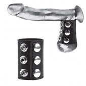 Утяжка на пенис на кнопочках 100% PVC STRAP WITH METAL SNAP - BlueLine - купить с доставкой в Новомосковске
