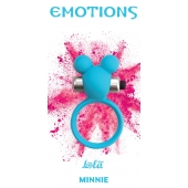 Голубое эрекционное виброколечко Emotions Minnie Breeze - Lola Games - в Новомосковске купить с доставкой