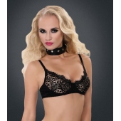 Полиуретановый ошейник с пуклями и D-кольцами Collar with Studs - Blush Novelties - купить с доставкой в Новомосковске