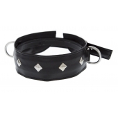 Полиуретановый ошейник с пуклями и D-кольцами Collar with Studs - Blush Novelties - купить с доставкой в Новомосковске