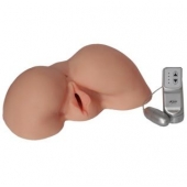 Телесная вибровагина из киберкожи с выносным пультом - LOVETOY (А-Полимер) - в Новомосковске купить с доставкой