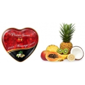 Массажная свеча с ароматом экзотических фруктов Bougie Massage Candle - 35 мл. - Plaisir Secret - купить с доставкой в Новомосковске