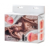 Двусторонний мастурбатор с вибропулей Satisfaction Babylicious - Lola Games - в Новомосковске купить с доставкой
